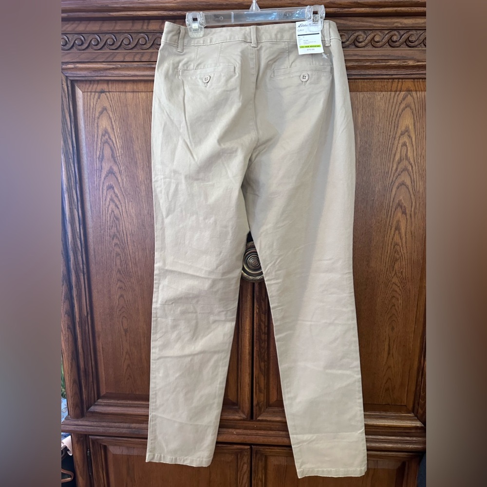 Eddie Bauer Legend Wash Stretch Curvy Straight Tan Pants Women's Size 10T - Picture 2 of 8